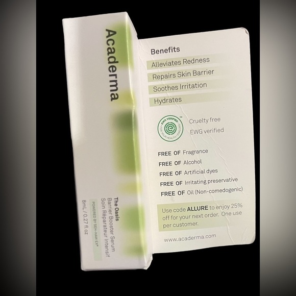 Acaderma The Oasis Barrier Booster Serum,8ml TRAIL SIZE NEW WITH BOX - Picture 2 of 6